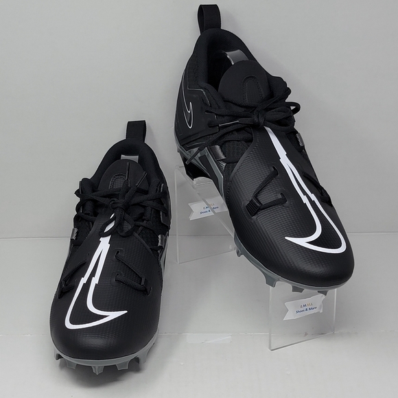Nike Alpha Menace Pro 3 Shadow Black Iron Football Cleats CT6649-010 Men Size 13